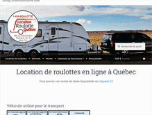 Tablet Screenshot of locationroulotte.com